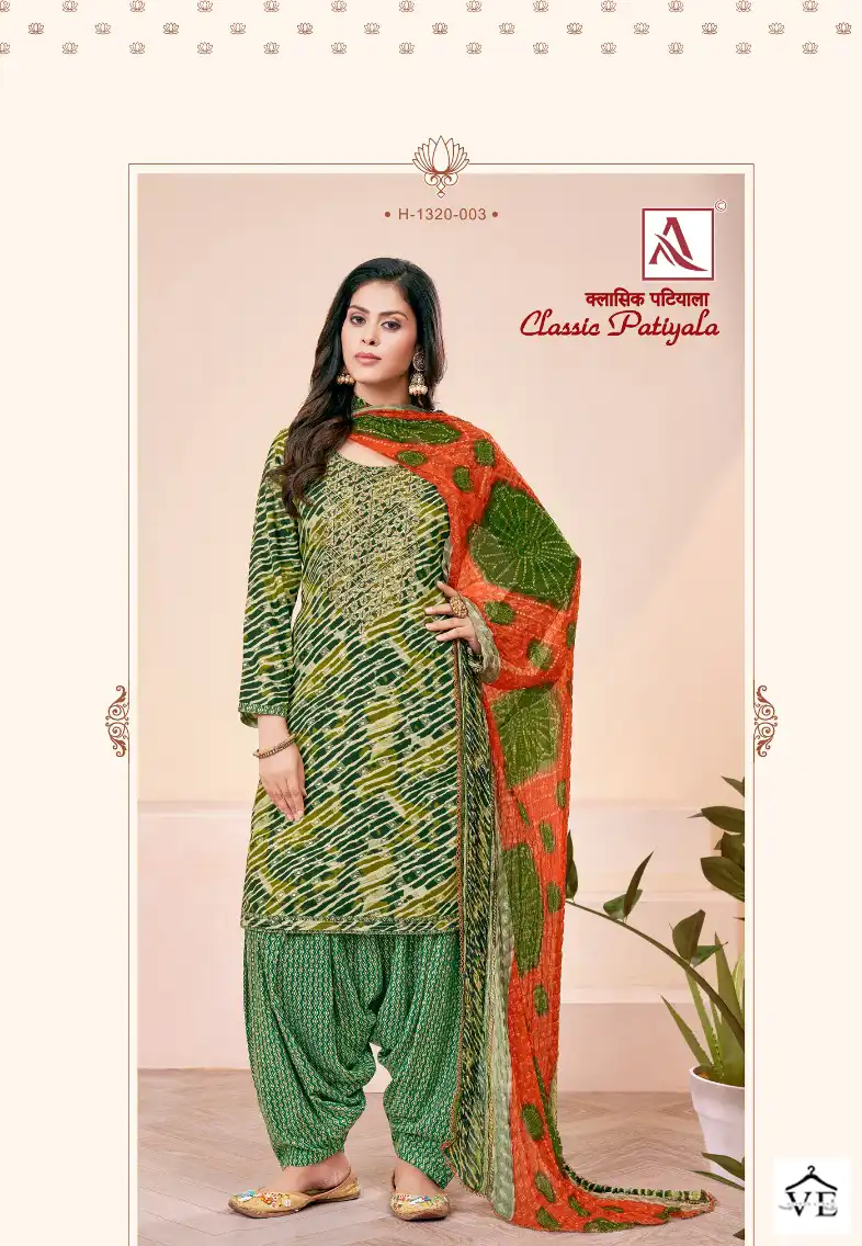 Alok Suits Classic Patiyala Viscose Wholesale Fancy Swarovski Work Salwar Suit Catalog — Wholesale Salwar Suits, MPA wholesale from Surat - Gallery Image 5