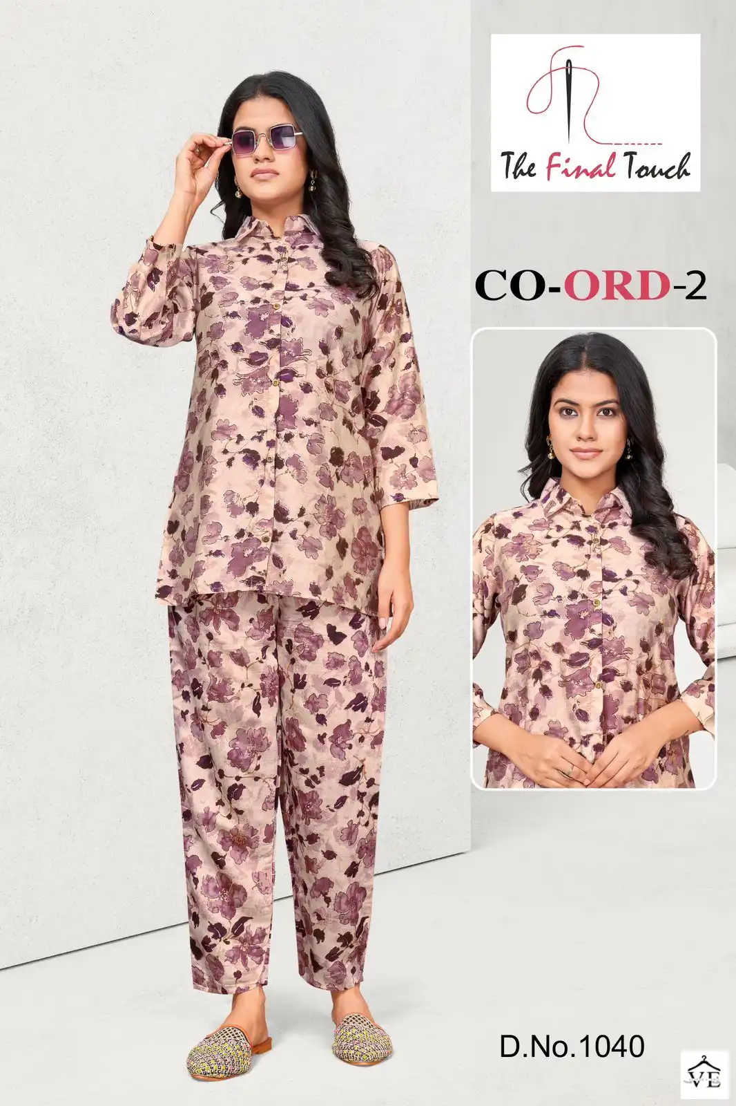 R R Fashion The Final Touch Viscose Modal Wholesale Co-Ord Set Catalog — Wholesale Kurtis, MPA wholesale from Surat — view 2