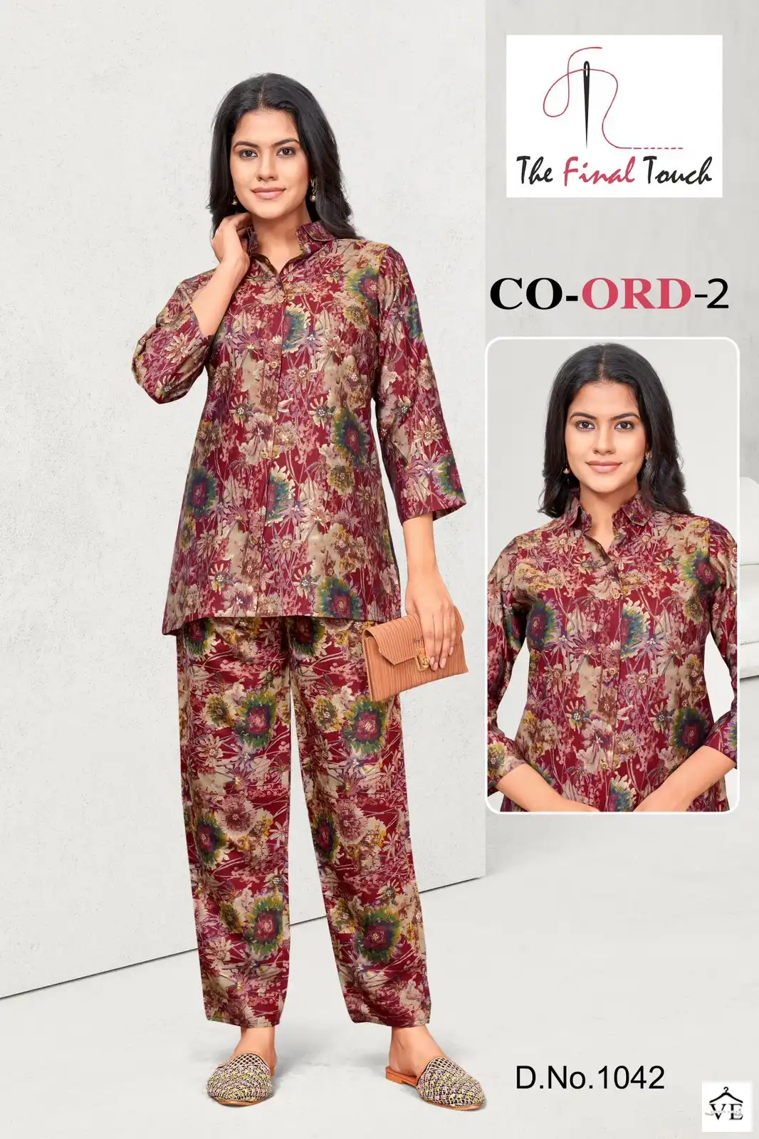 R R Fashion The Final Touch Viscose Modal Wholesale Co-Ord Set Catalog — Wholesale Kurtis, MPA wholesale from Surat — view 3
