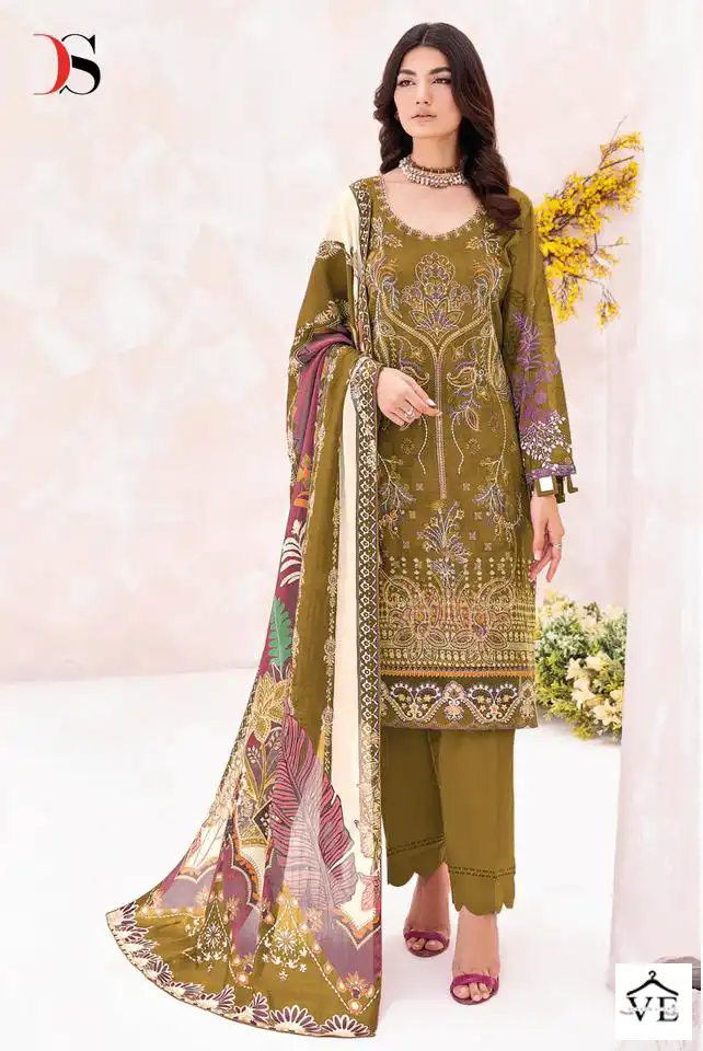 Deepsy Suits Cheveron Lawn Vol 8 Cotton Wholesale Pakistani Salwar Suit Catalog — Wholesale Salwar Suits, MPA wholesale from Surat — view 3