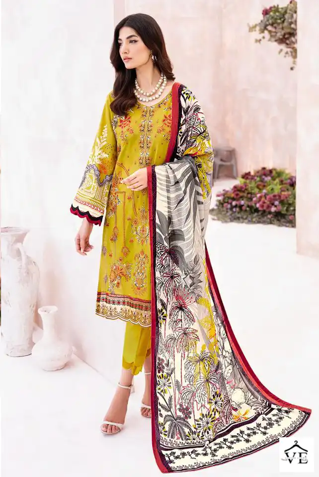 Deepsy Suits Cheveron Lawn 8 Pure Cotton Wholesale Pakistani Salwar Suit Catalog — Wholesale Salwar Suits, MPA wholesale from Surat - Gallery Image 4