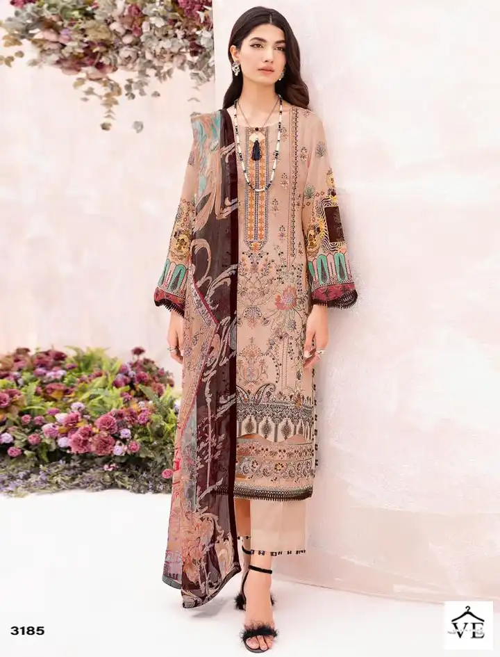 Deepsy Suits Cheveron Lawn 8 Pure Cotton Wholesale Pakistani Salwar Suit Catalog — Wholesale Salwar Suits, MPA wholesale from Surat — view 1