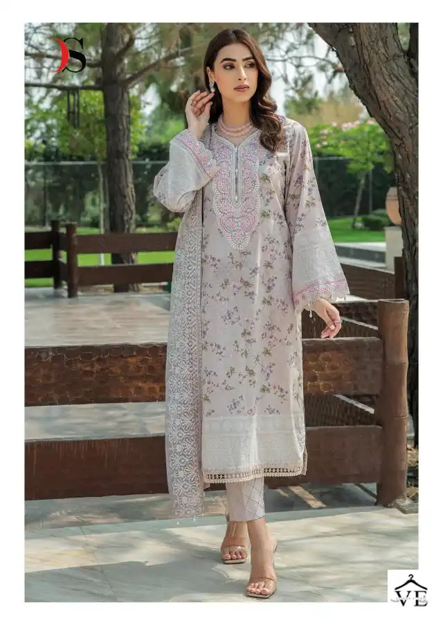 Deepsy Suits Chunari Lawn Mini Nx Pure Cotton Wholesale Pakistani Salwar Suit Catalog — Wholesale Salwar Suits, MPA wholesale from Surat - Gallery Image 2
