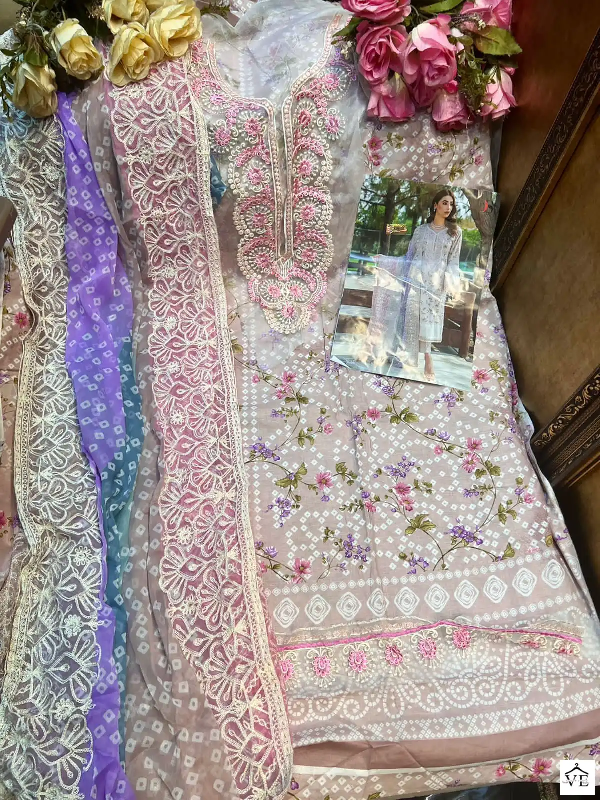 Deepsy Suits Chunari Lawn Mini Nx Pure Cotton Wholesale Pakistani Salwar Suit Catalog — Wholesale Salwar Suits, MPA wholesale from Surat - Gallery Image 4