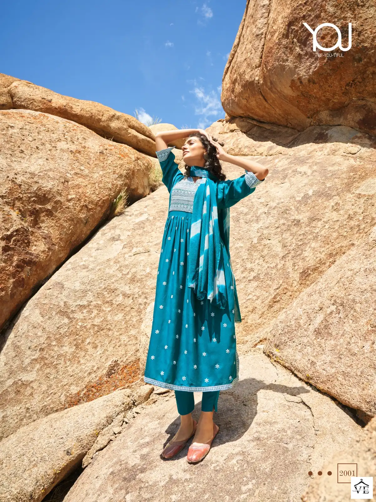 Wanna Coral Rayon Slub Wholesale Readymade Suits Catalog — Wholesale Salwar Suits, MPA wholesale from Surat - Gallery Image 4
