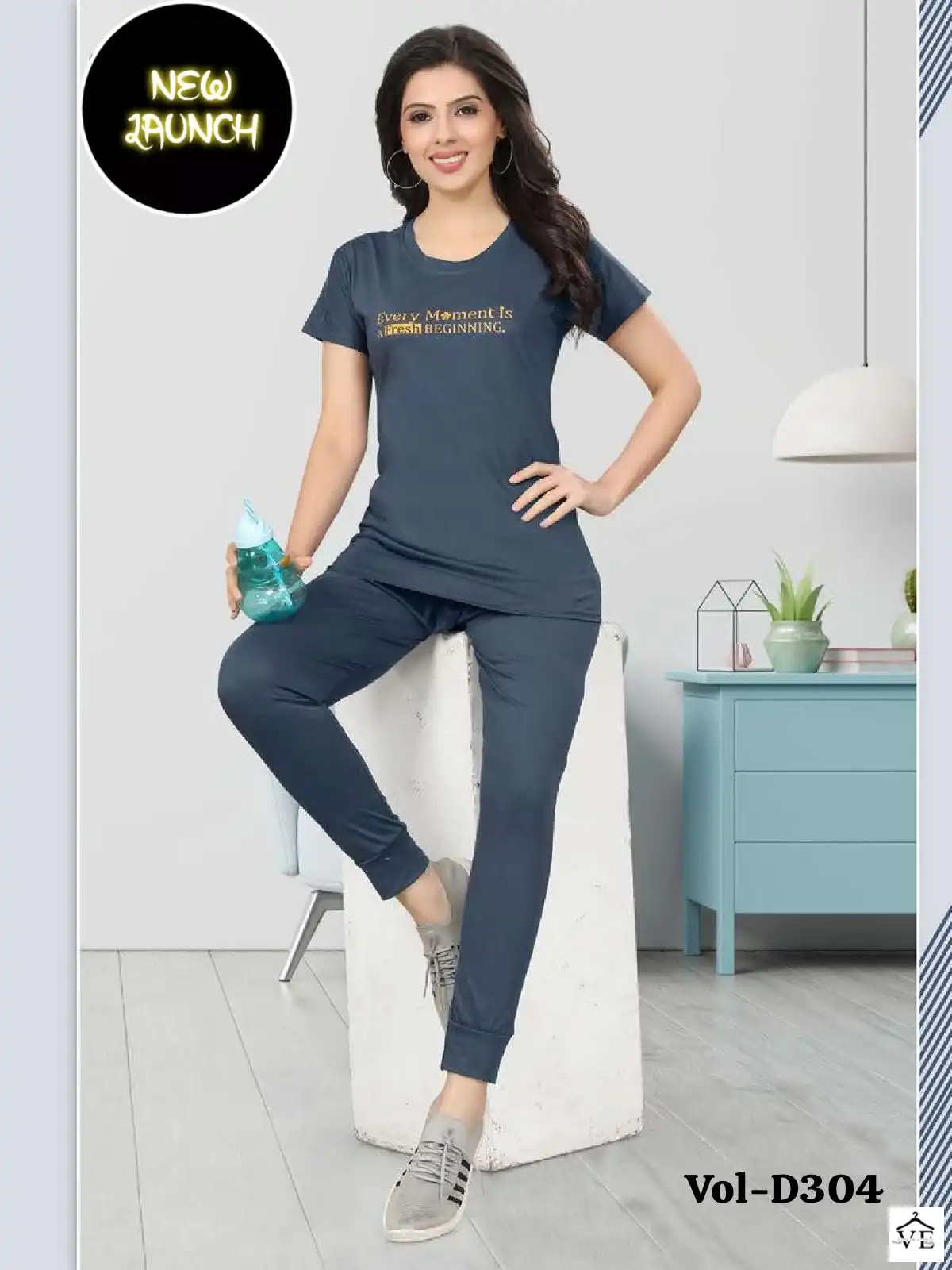 Summer Special 304 Heavy Shinker Hosiery Cotton Wholesale Night Suits Catalog — Wholesale, MPA wholesale from Surat — view 5