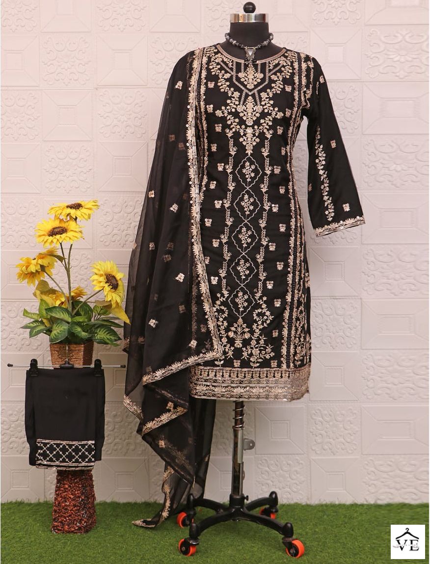 Ajraa 104 Pure Organza Wholesale Readymade Suits Catalog — Wholesale Salwar Suits, MPA wholesale from Surat — view 1