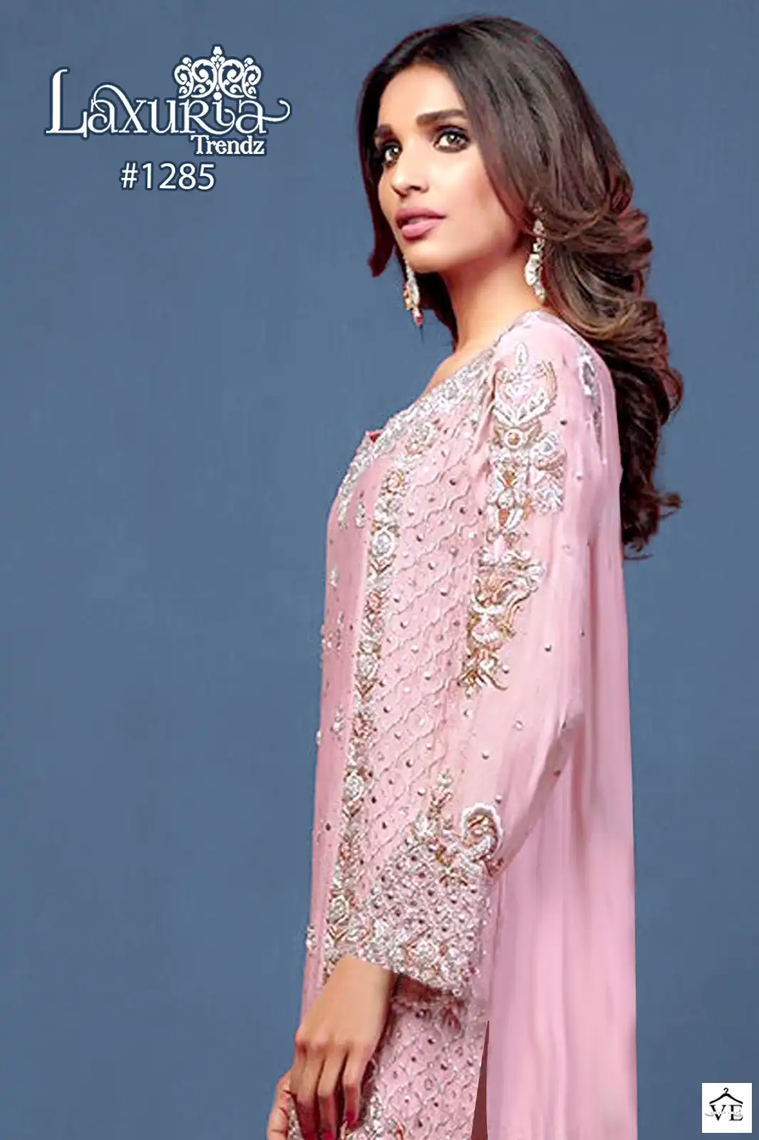 Laxuria Trendz 1285 Faux Georgette Wholesale Pakistani Readymade Suit — Wholesale Salwar Suits, MPA wholesale from Surat - Gallery Image 2