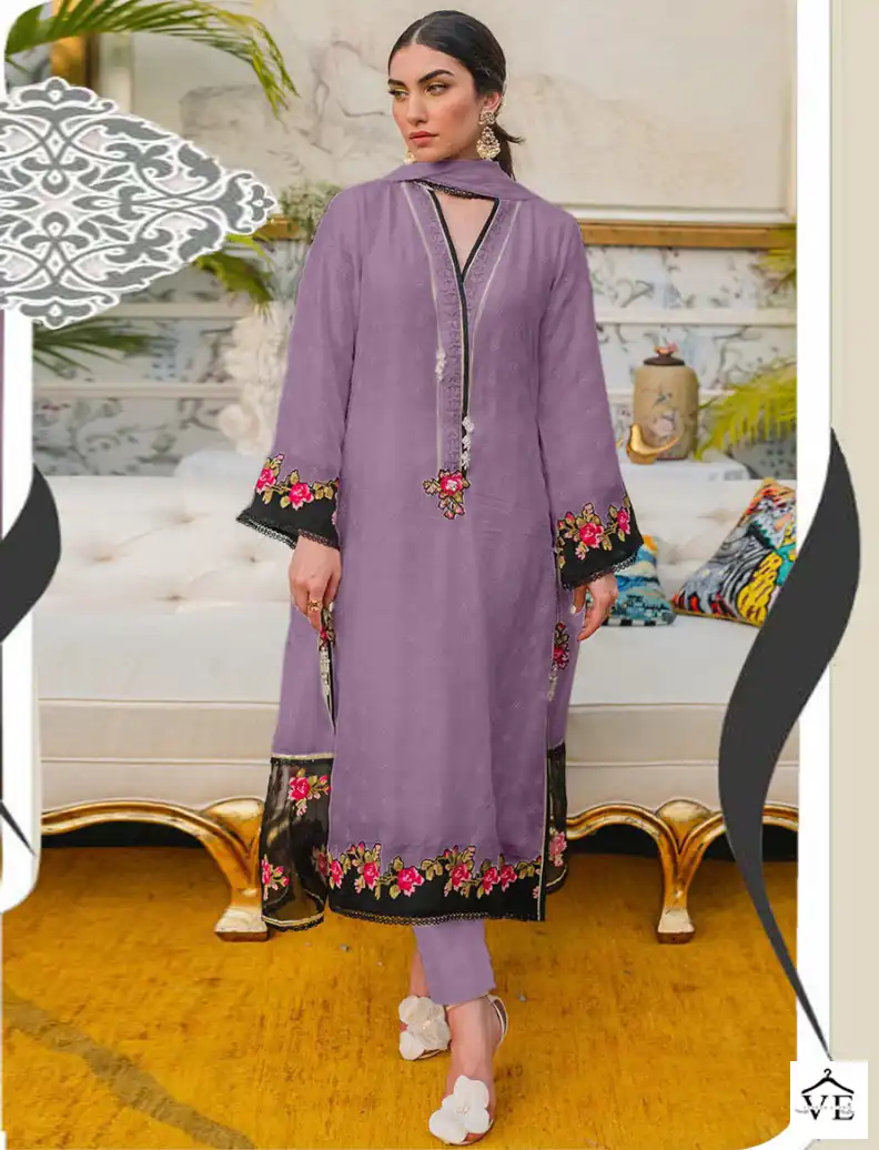 Vardan Ethnic D No 2727 Georgette Wholesale Pakistani Readymade Salwar Suit Catalog — Wholesale Salwar Suits, MPA wholesale from Surat — view 1