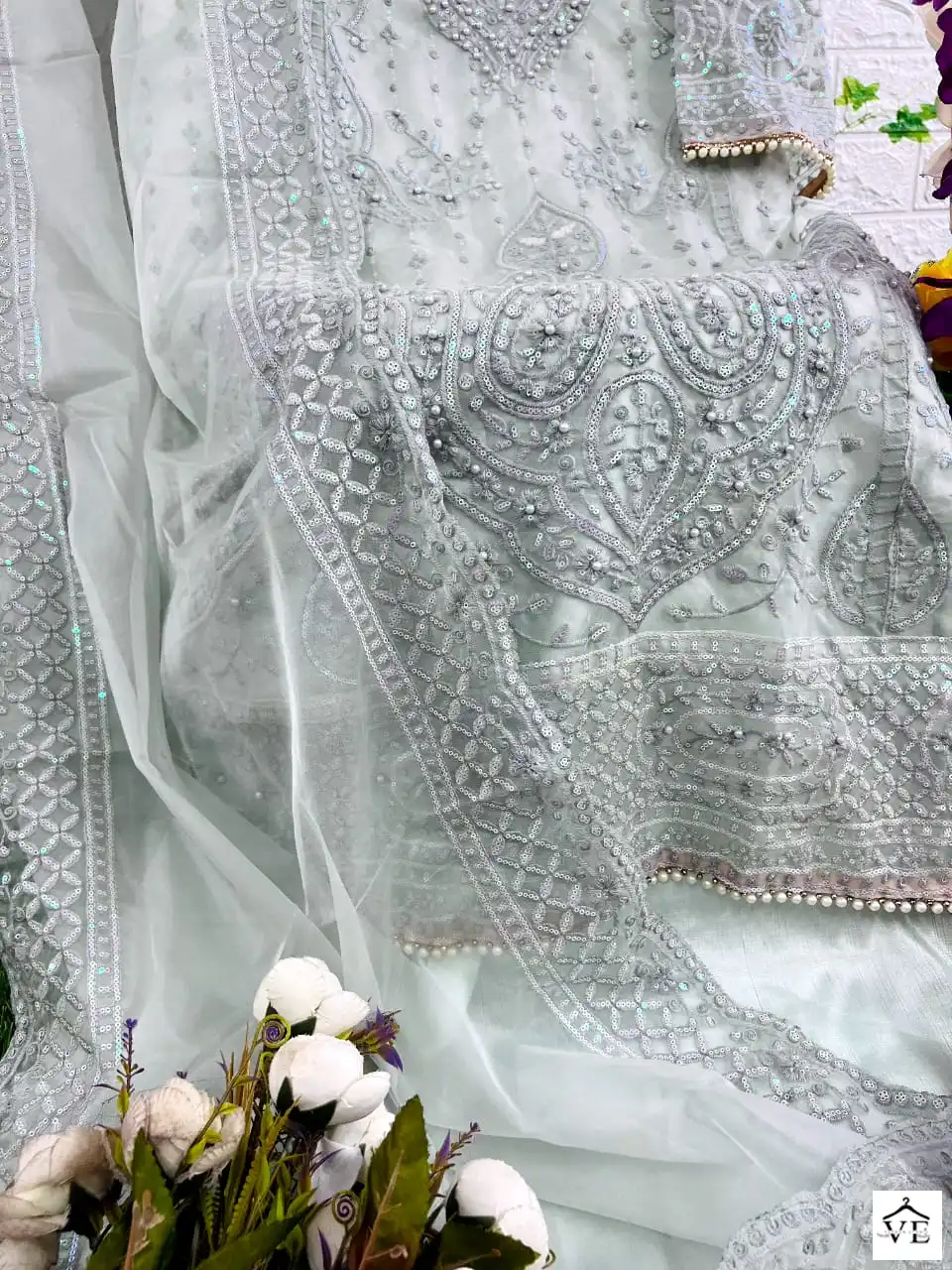 Dinsaa 211 Organza Wholesale Pakistani Suit Catalog — Wholesale Salwar Suits, MPA wholesale from Surat - Gallery Image 7