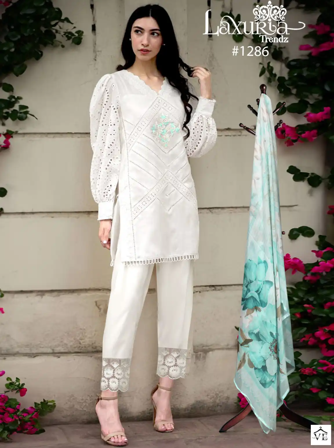 Laxuria Trendz 1286 Cambric Cotton Wholesale Readymade Suit — Wholesale Salwar Suits, MPA wholesale from Surat — view 1