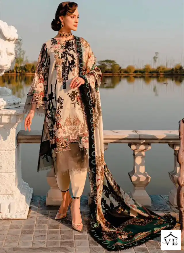 Taj Creations 144 Pure Cotton Wholesale Pakistani Suit — Wholesale Salwar Suits, MPA wholesale from Surat — view 1