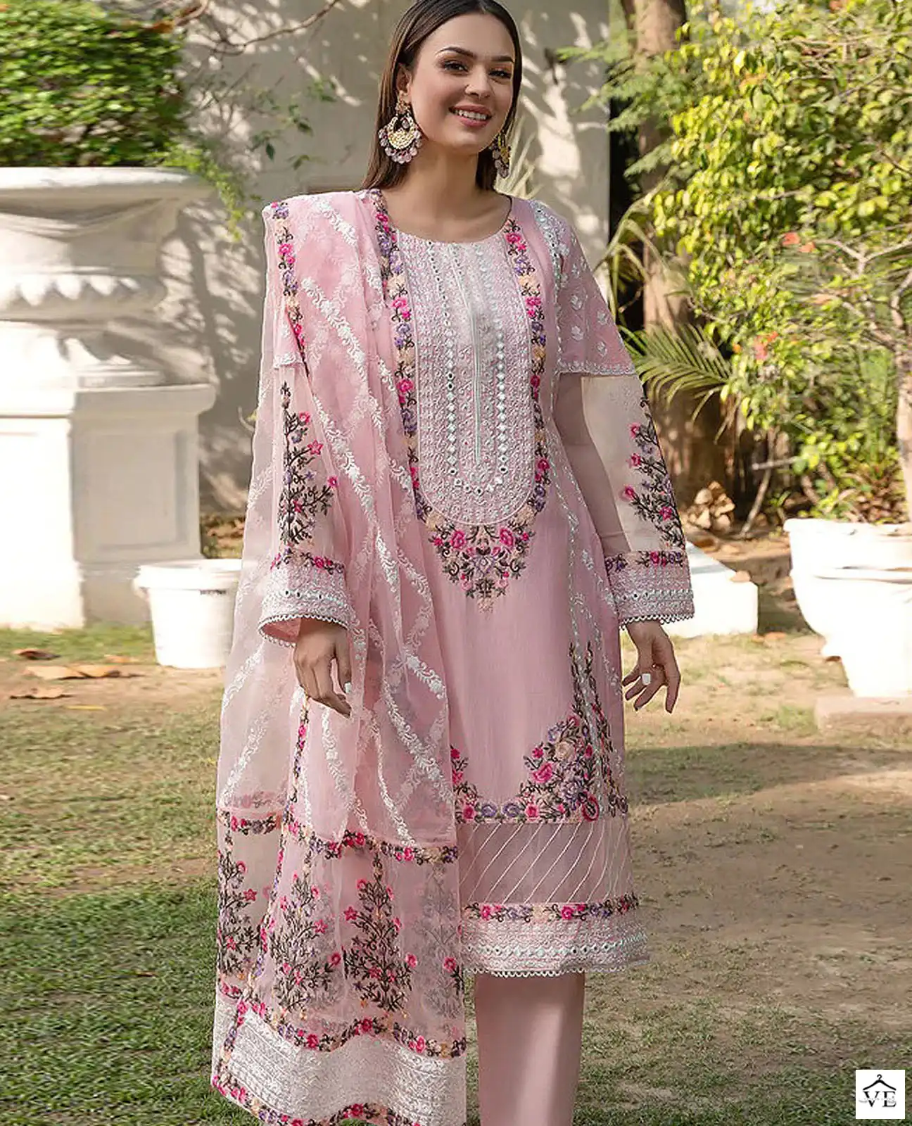 Zaha Dno 10057 Georgette Wholesale Designer Pakistani Salwar Suit Catalog — Wholesale Salwar Suits, MPA wholesale from Surat — view 1