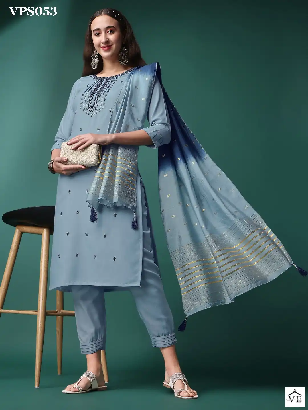 VE Dress Vol-2 Viscose Rayon Wholesale Readymade Suits Catalog — Wholesale Salwar Suits, MPA wholesale from Surat - Gallery Image 3
