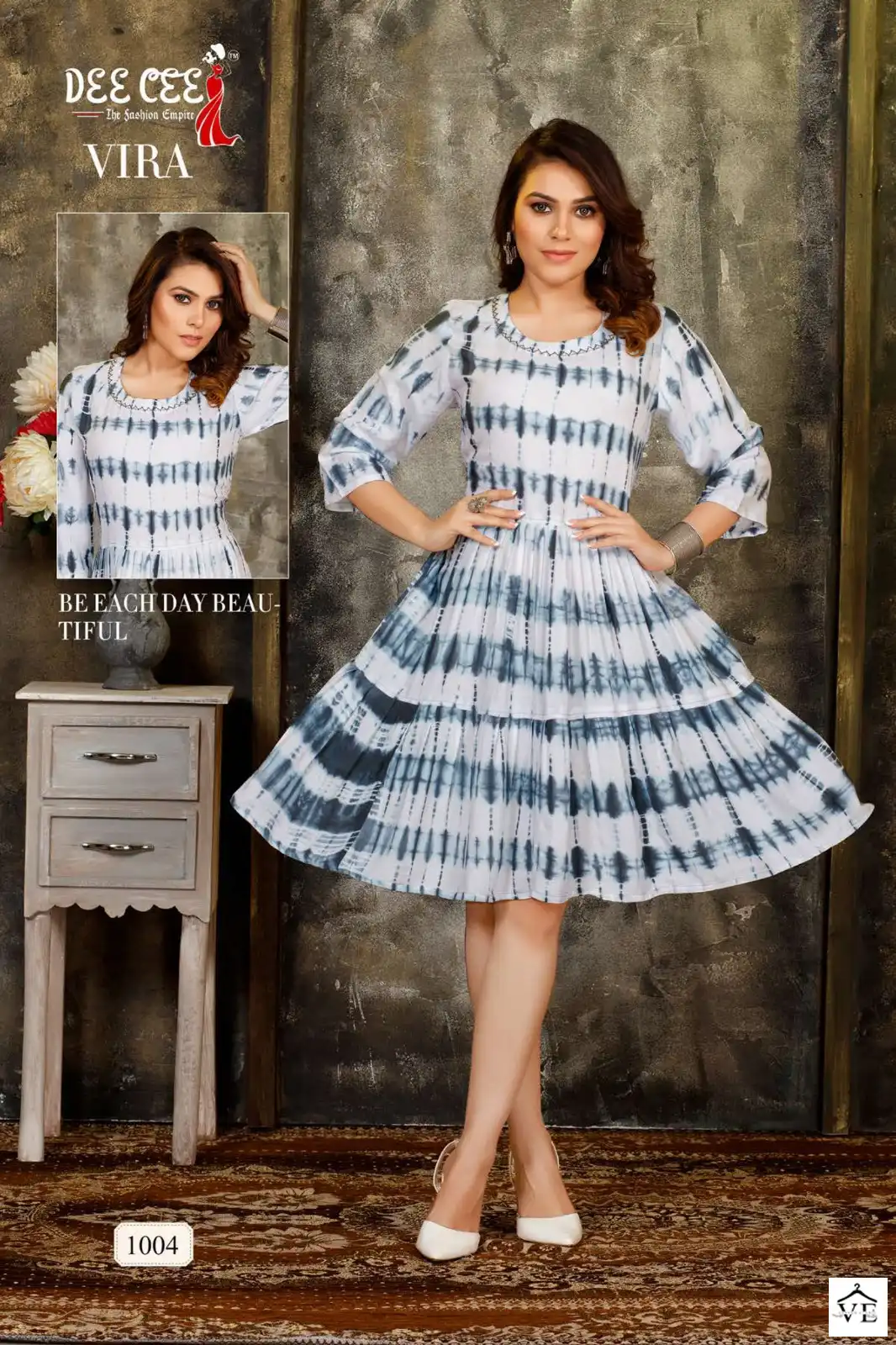 Deecee Vira Heavy Rayon Wholesale Fancy Kurtis Catalog — Wholesale Kurtis, MPA wholesale from Surat - Gallery Image 3