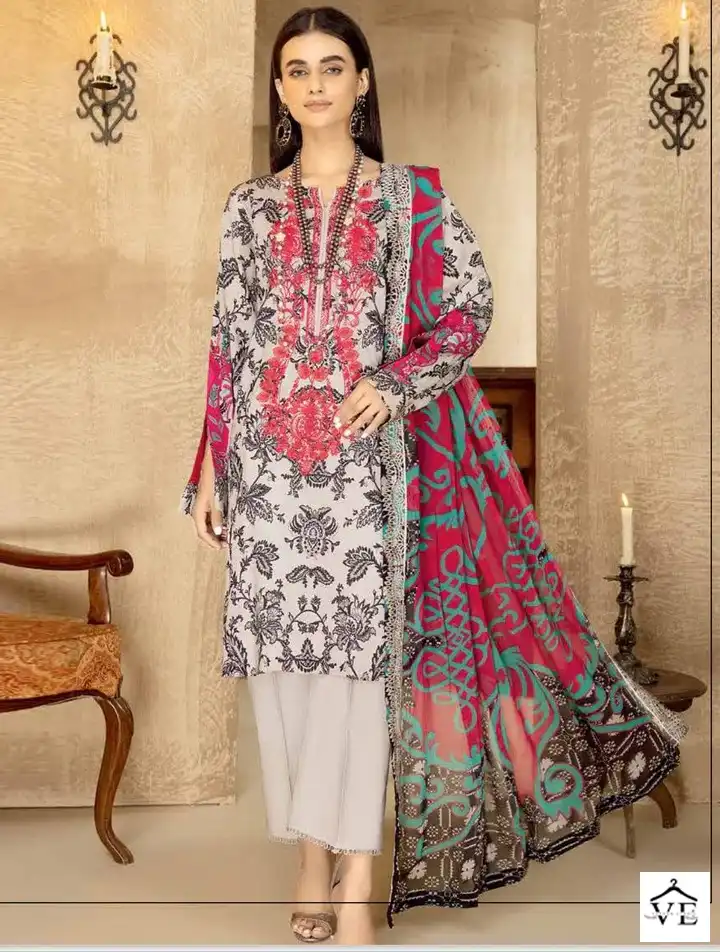 Mehboob Desgin No 1168 Pure Cotton Wholesale Pakistani Salwar Suit Catalog — Wholesale Salwar Suits, MPA wholesale from Surat — view 1