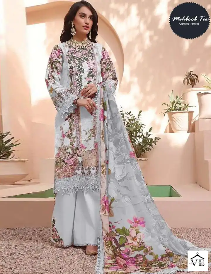 Mehboob Tex 1151 Pure Cotton Wholesale Pakistani Suit — Wholesale Salwar Suits, MPA wholesale from Surat — view 1