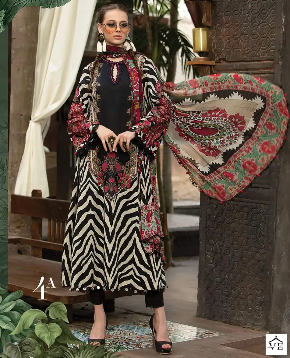 Mehboob Design No 1162,1163 Pure Cotton Wholesale Pakistani Salwar Suit Catalog — Wholesale Salwar Suits, MPA wholesale from Surat — view 1