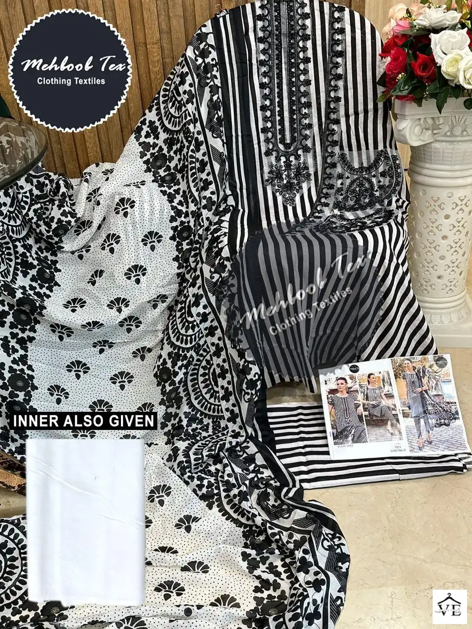 Mehboob 1164 Pure Cotton Wholesale Pakistani Suit — Wholesale Salwar Suits, MPA wholesale from Surat - Gallery Image 11