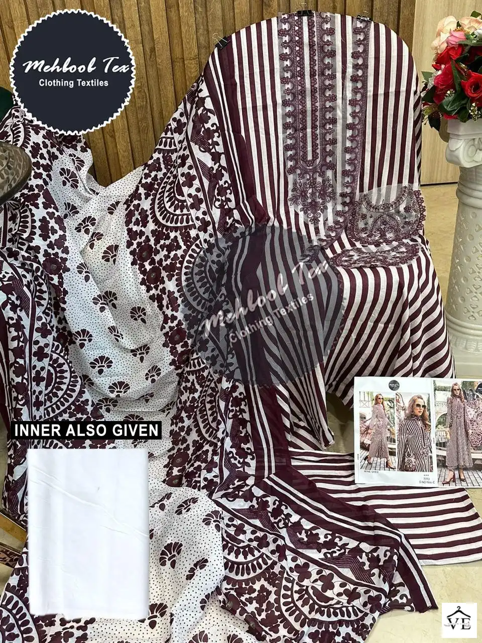 Mehboob 1164 Pure Cotton Wholesale Pakistani Suit — Wholesale Salwar Suits, MPA wholesale from Surat - Gallery Image 15