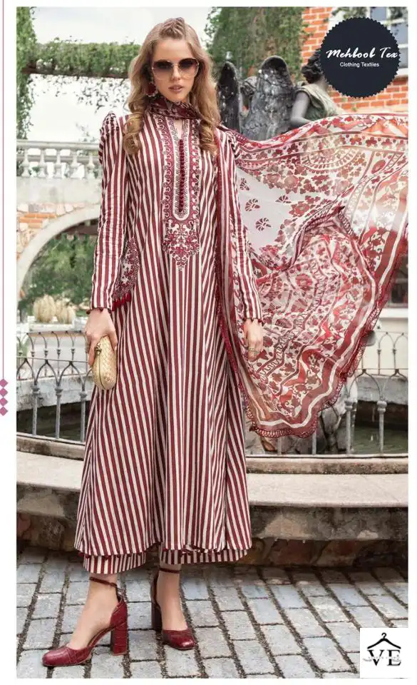 Mehboob 1164 Pure Cotton Wholesale Pakistani Suit — Wholesale Salwar Suits, MPA wholesale from Surat - Gallery Image 5