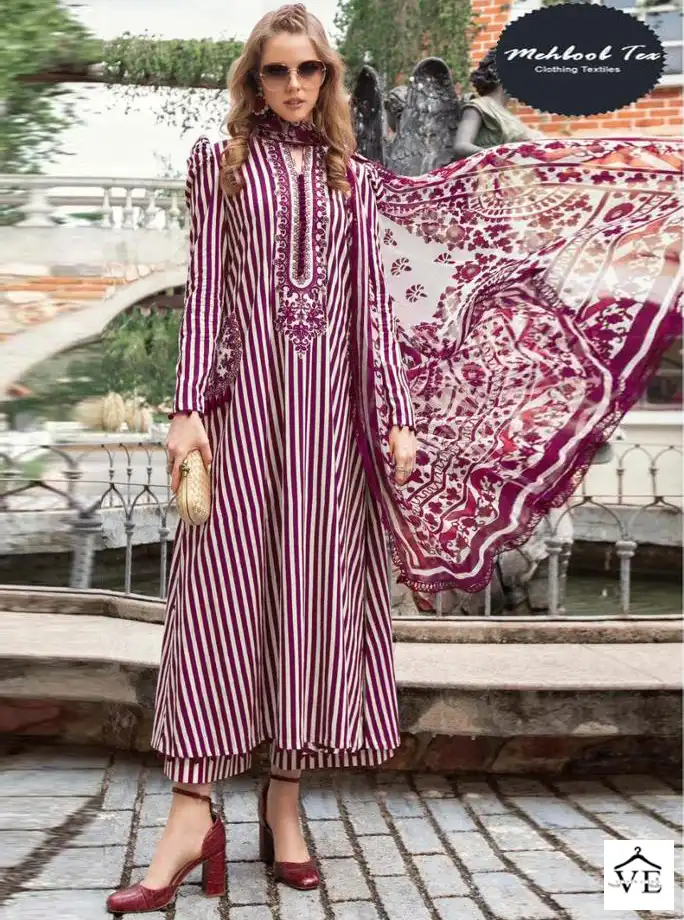 Mehboob 1164 Pure Cotton Wholesale Pakistani Suit — Wholesale Salwar Suits, MPA wholesale from Surat — view 1