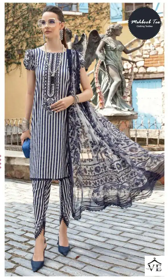 Mehboob 1164 Pure Cotton Wholesale Pakistani Suit — Wholesale Salwar Suits, MPA wholesale from Surat - Gallery Image 6