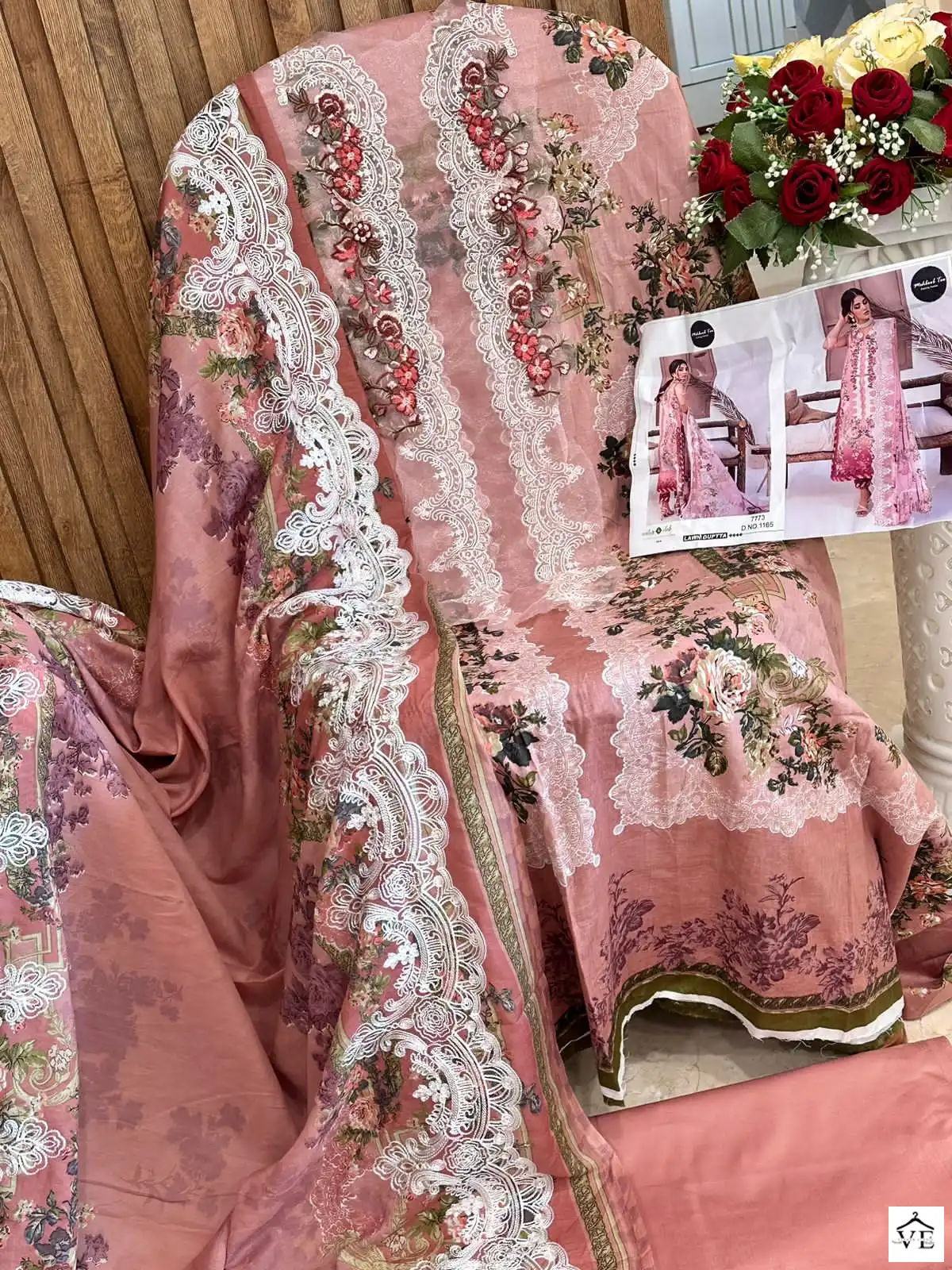 Mehboob 1165 Lawn Cotton Wholesale Pakistani Suit — Wholesale Salwar Suits, MPA wholesale from Surat — view 3