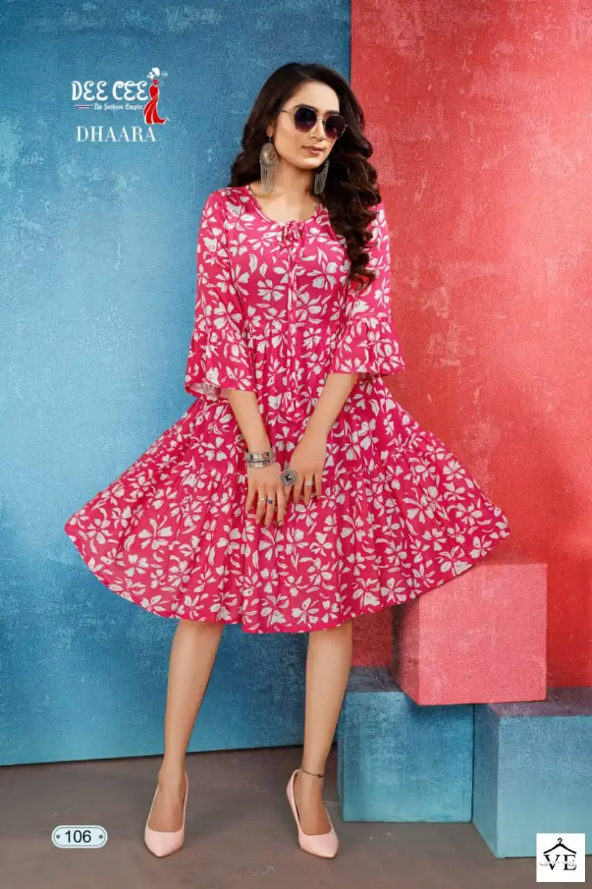 Deecee Dhaara Bombay Rayon Wholesale Kurti Catalog — Wholesale Kurtis, MPA wholesale from Surat - Gallery Image 4