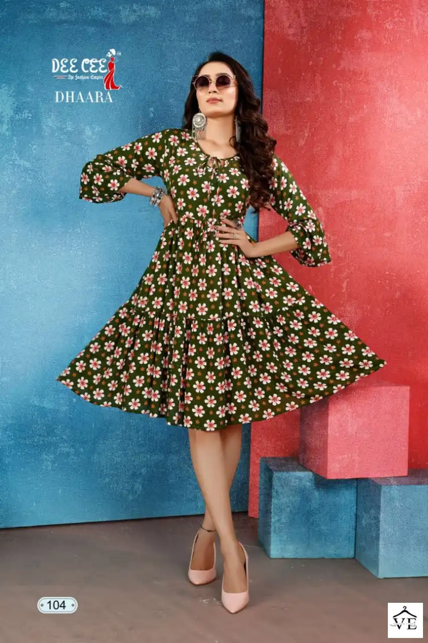 Deecee Dhaara Bombay Rayon Wholesale Kurti Catalog — Wholesale Kurtis, MPA wholesale from Surat - Gallery Image 5