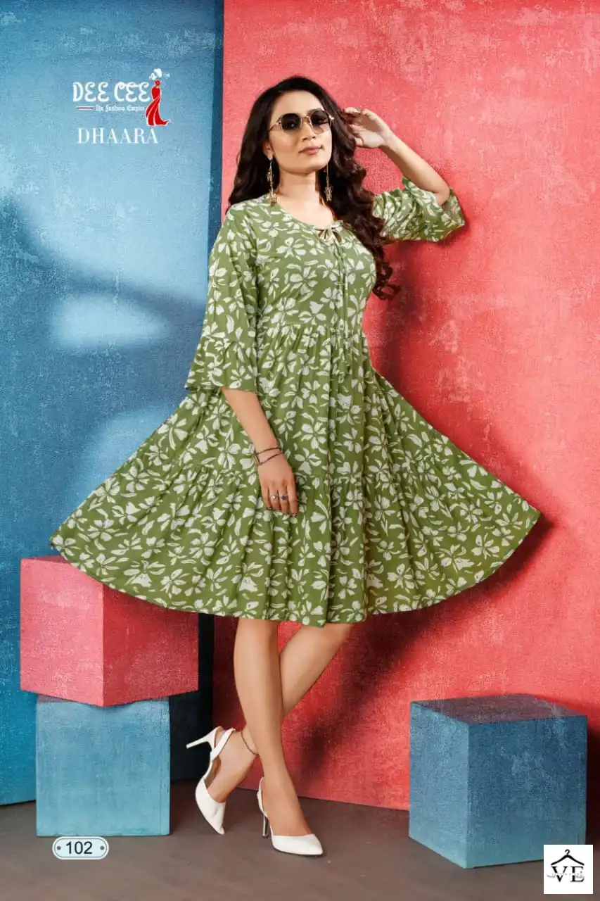 Deecee Dhaara Bombay Rayon Wholesale Kurti Catalog — Wholesale Kurtis, MPA wholesale from Surat - Gallery Image 6