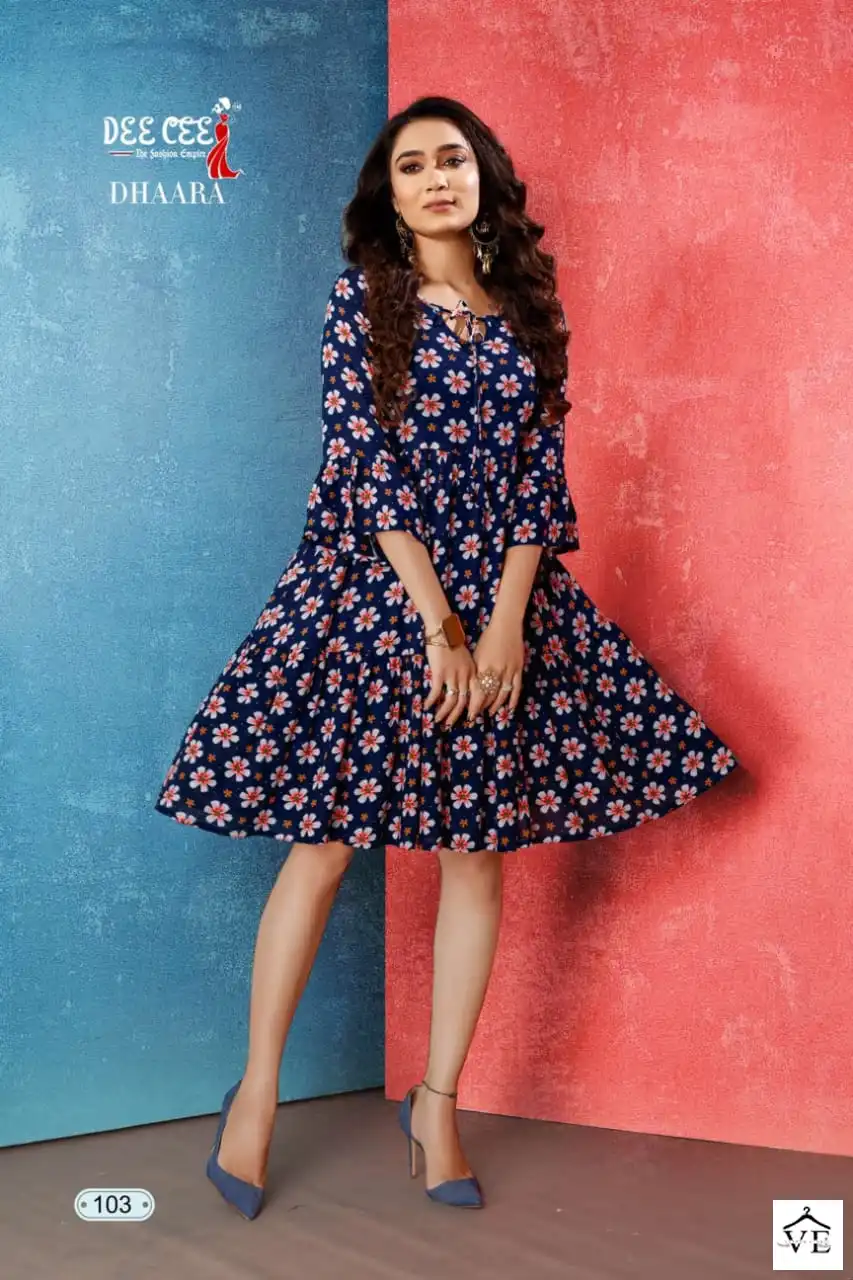 Deecee Dhaara Bombay Rayon Wholesale Kurti Catalog — Wholesale Kurtis, MPA wholesale from Surat - Gallery Image 7