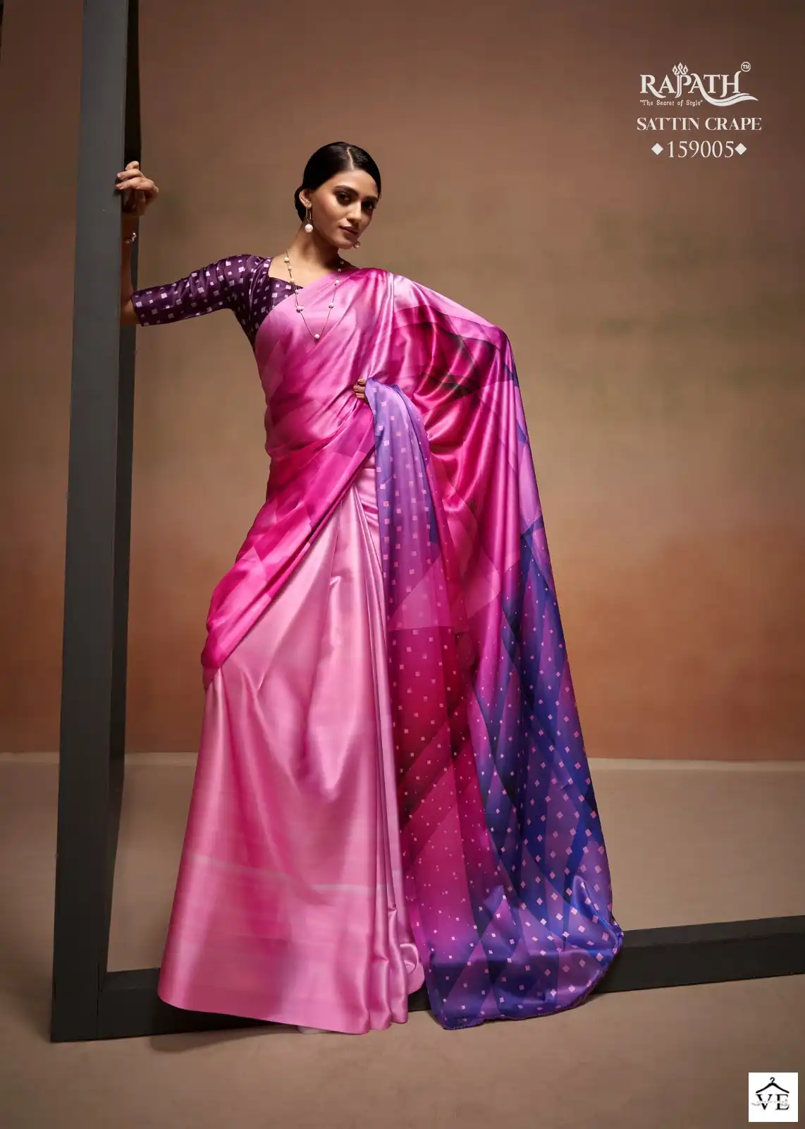 Rajpath Digital Rainbow Bollywood Sattin Wholesale Fancy Saree Catalog — Wholesale Sarees, MPA wholesale from Surat - Gallery Image 5