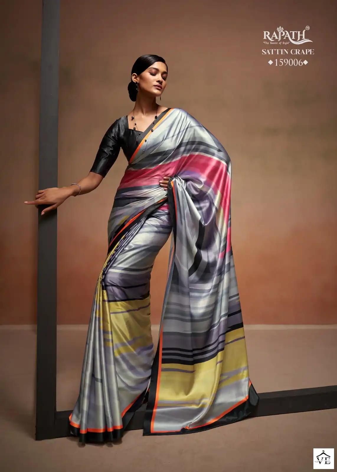 Rajpath Digital Rainbow Bollywood Sattin Wholesale Fancy Saree Catalog — Wholesale Sarees, MPA wholesale from Surat - Gallery Image 6