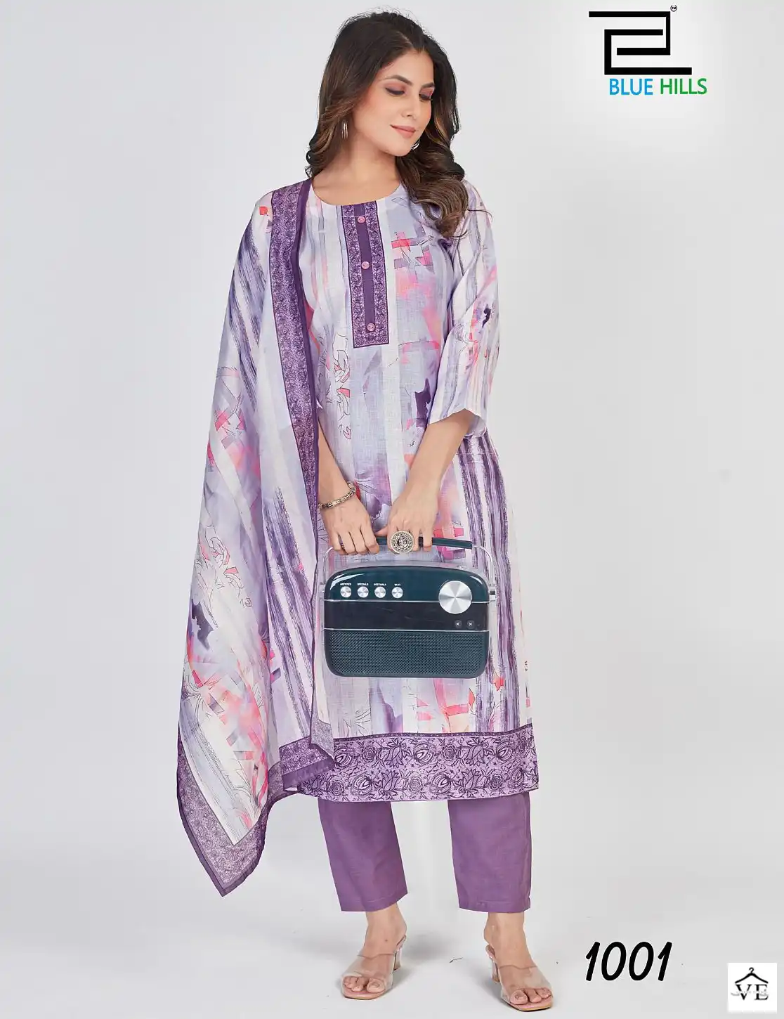 Blue Hills Dollar Cotton Linen Wholesale Readymade Salwar Suit Catalog — Wholesale Salwar Suits, MPA wholesale from Surat — view 1