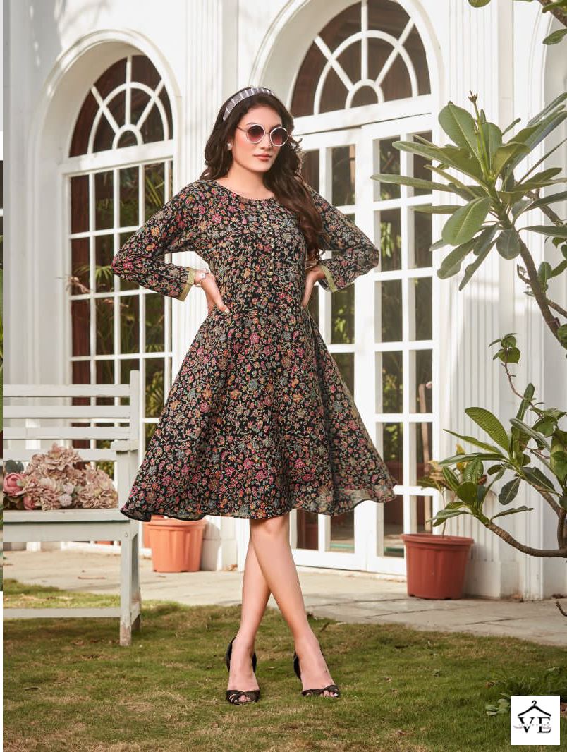 Poonam Designer Dollar Rayon Wholesale Tunics Catalog — Wholesale Kurtis, MPA wholesale from Surat - Gallery Image 4