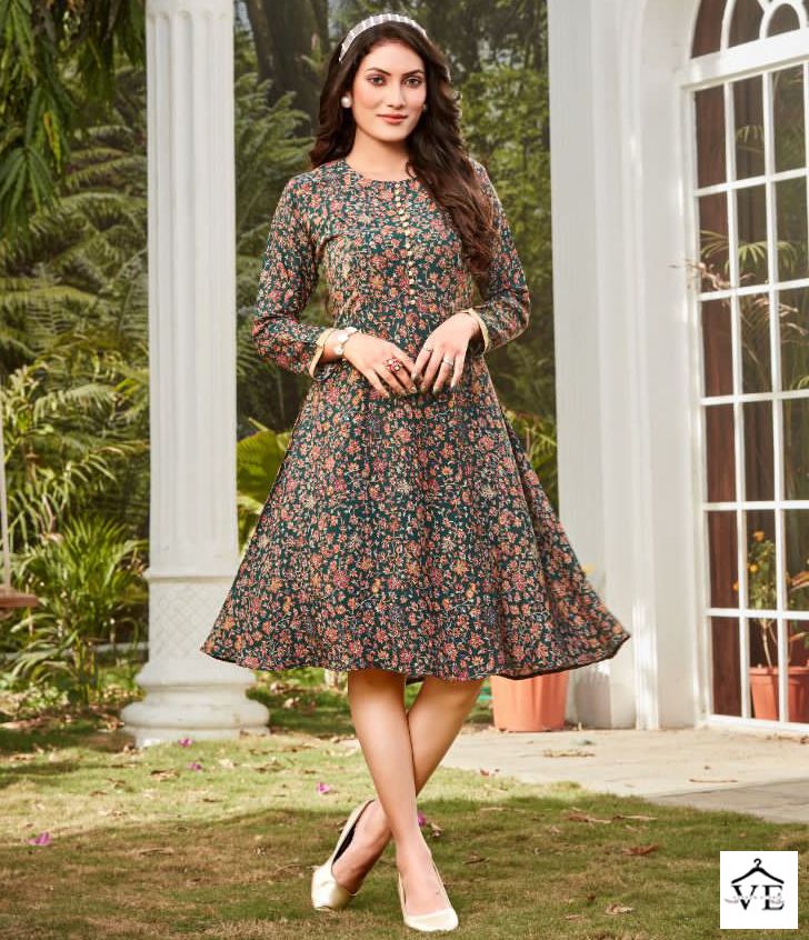 Poonam Designer Dollar Rayon Wholesale Tunics Catalog — Wholesale Kurtis, MPA wholesale from Surat — view 1