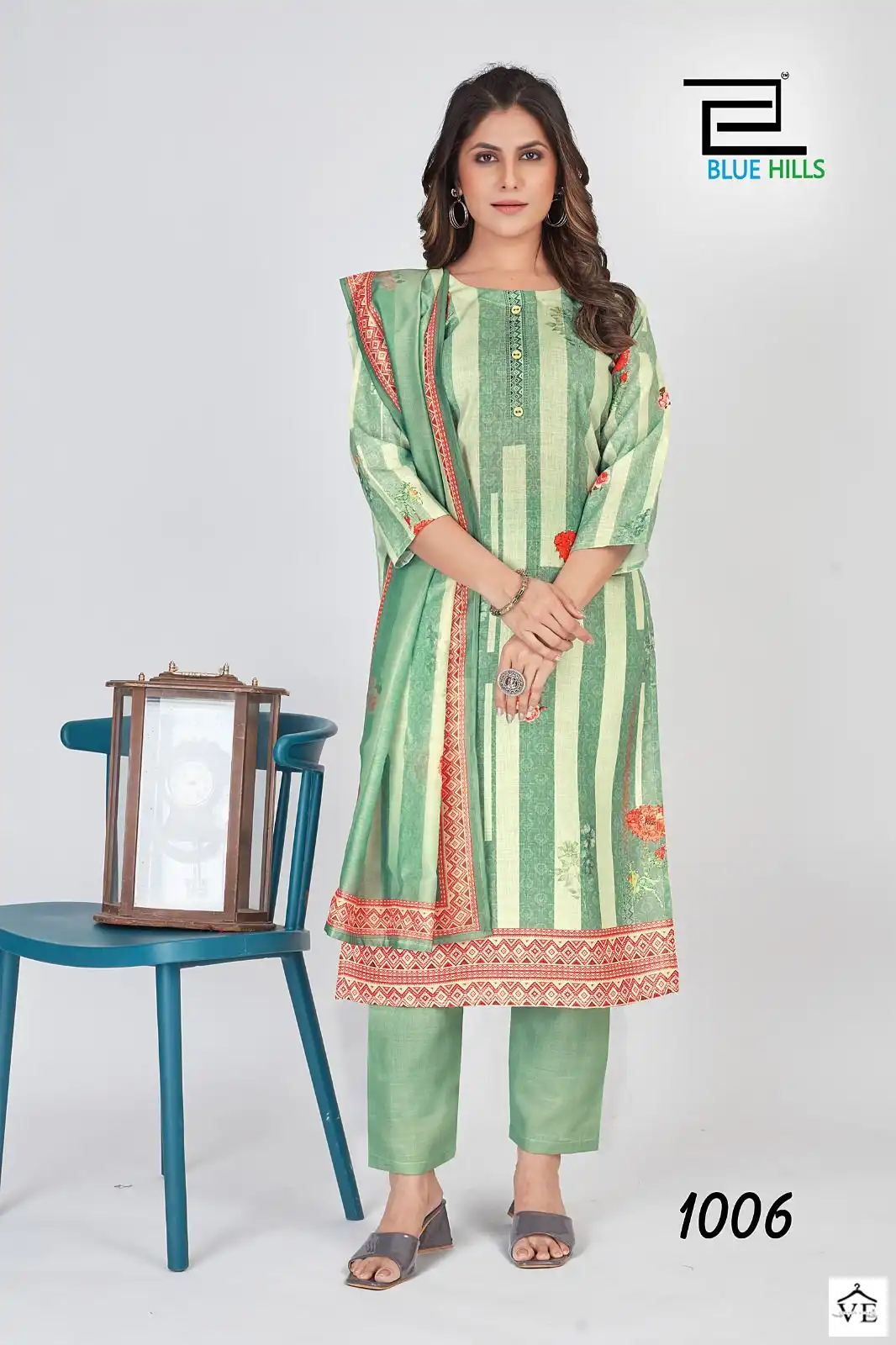 Blue Hills Dollar Cotton Linen Wholesale Readymade Salwar Suit Catalog — Wholesale Salwar Suits, MPA wholesale from Surat - Gallery Image 5