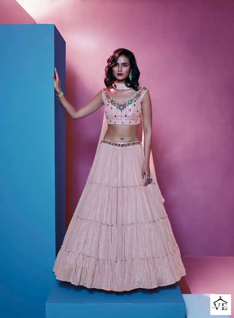 Dresstive Eleanor Art Silk Wholesale Lehenga Catalog — Wholesale Lehenga, MPA wholesale from Surat - Gallery Image 3