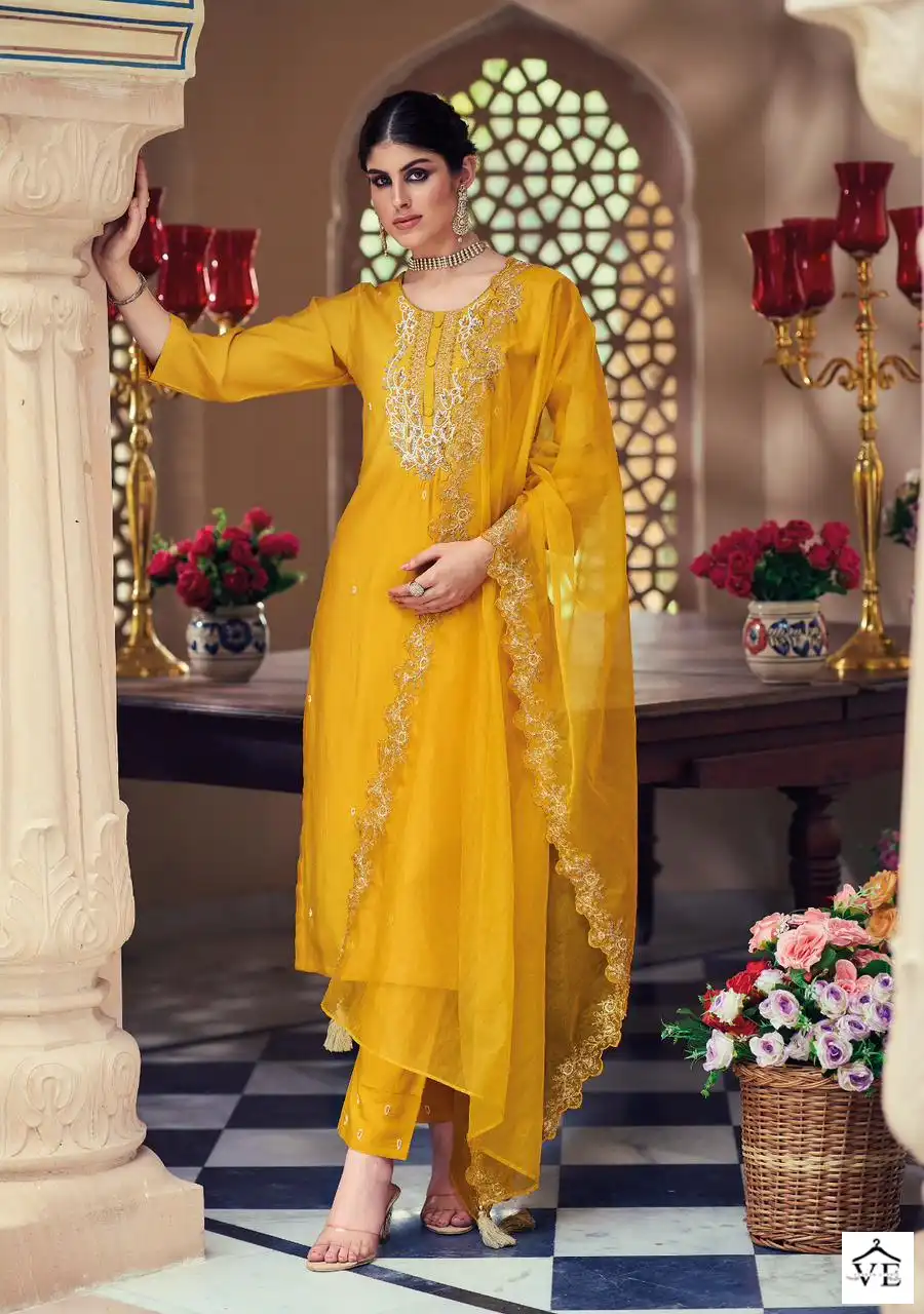 Kailee Fashion Ellan-E-Ishq Pure Viscose Silk Wholesale Readymade Suits Catalog — Wholesale Salwar Suits, Kailee Fashion wholesale from Surat - Gallery Image 3