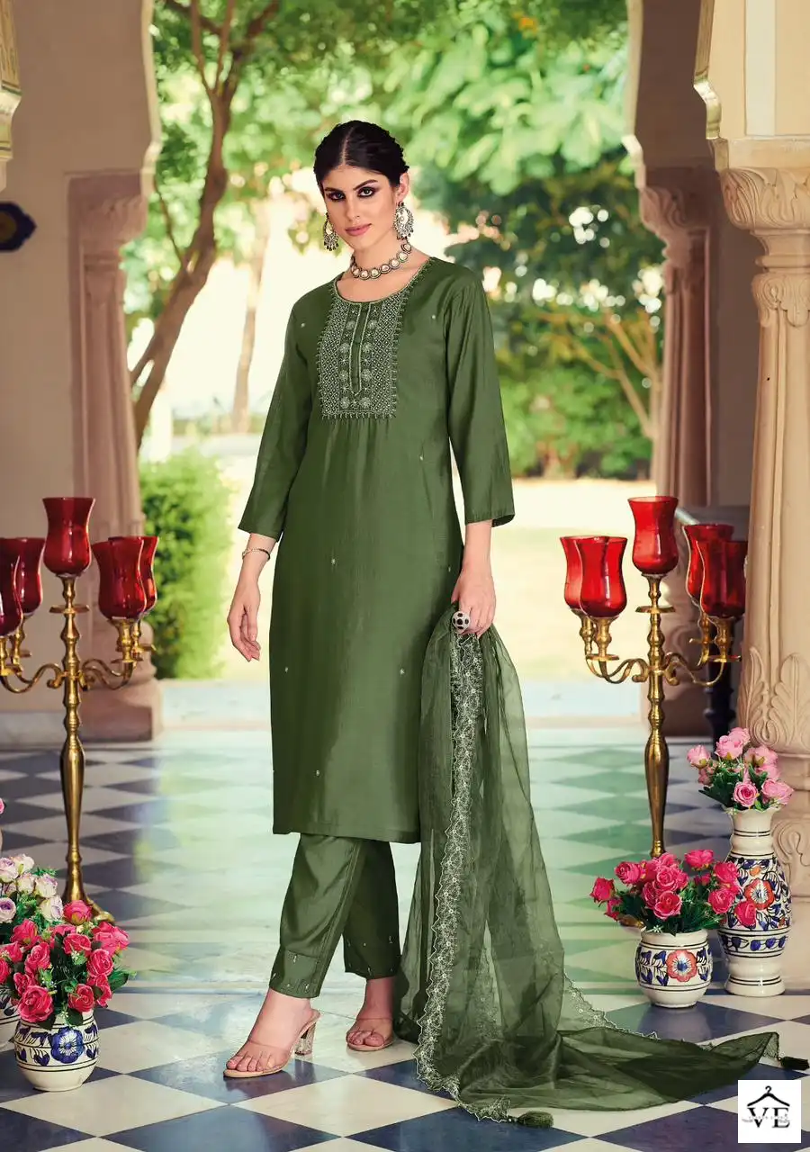 Kailee Fashion Ellan-E-Ishq Pure Viscose Silk Wholesale Readymade Suits Catalog — Wholesale Salwar Suits, Kailee Fashion wholesale from Surat - Gallery Image 4