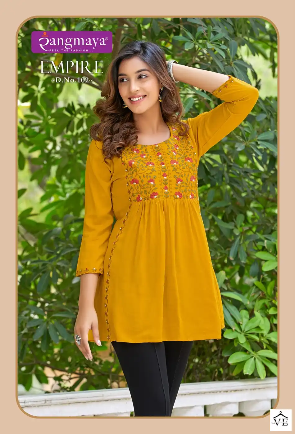 Rangmaya Empire Fancy Wholesale Fancy Short Causal Wear Tops Catalog — Wholesale Kurtis, Rangmaya wholesale from Surat - Gallery Image 2