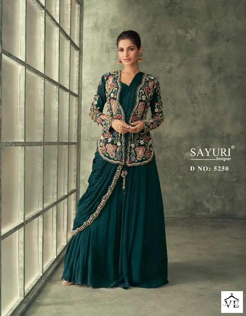 Sayuri Evergreen Real Georgette Wholesale Readymade Suits Catalog — Wholesale Salwar Suits, Sayuri Designer wholesale from Surat - Gallery Image 3