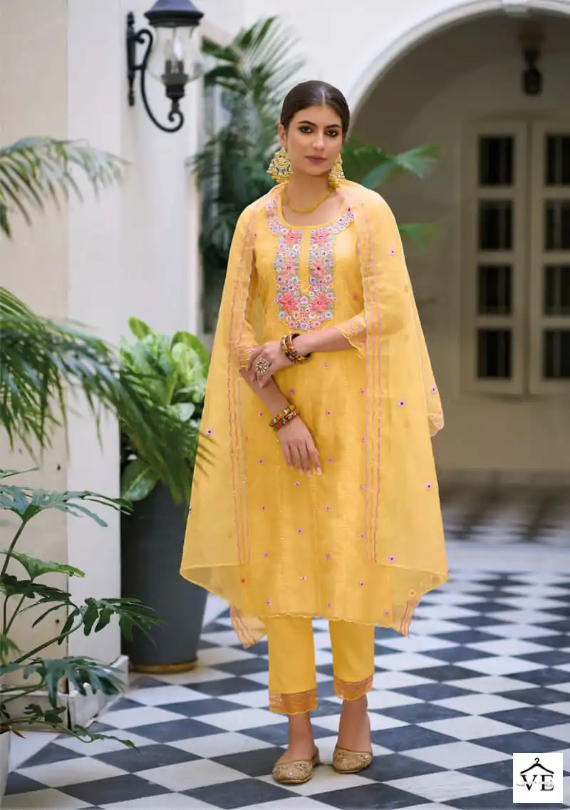 Zaveri Eliza Heavy Organza Wholesale Designer Readymade Salwar Suit Catalog — Wholesale Salwar Suits, MPA wholesale from Surat - Gallery Image 2