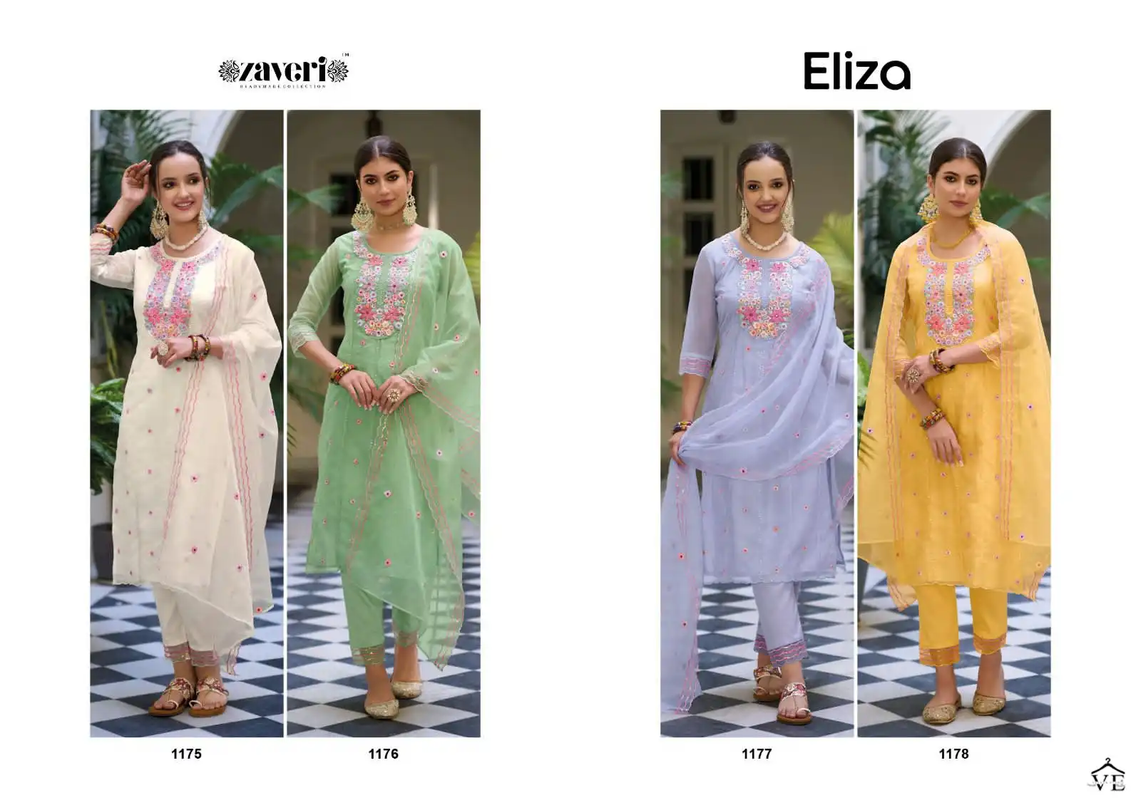 Zaveri Eliza Heavy Organza Wholesale Designer Readymade Salwar Suit Catalog — Wholesale Salwar Suits, MPA wholesale from Surat — view 5