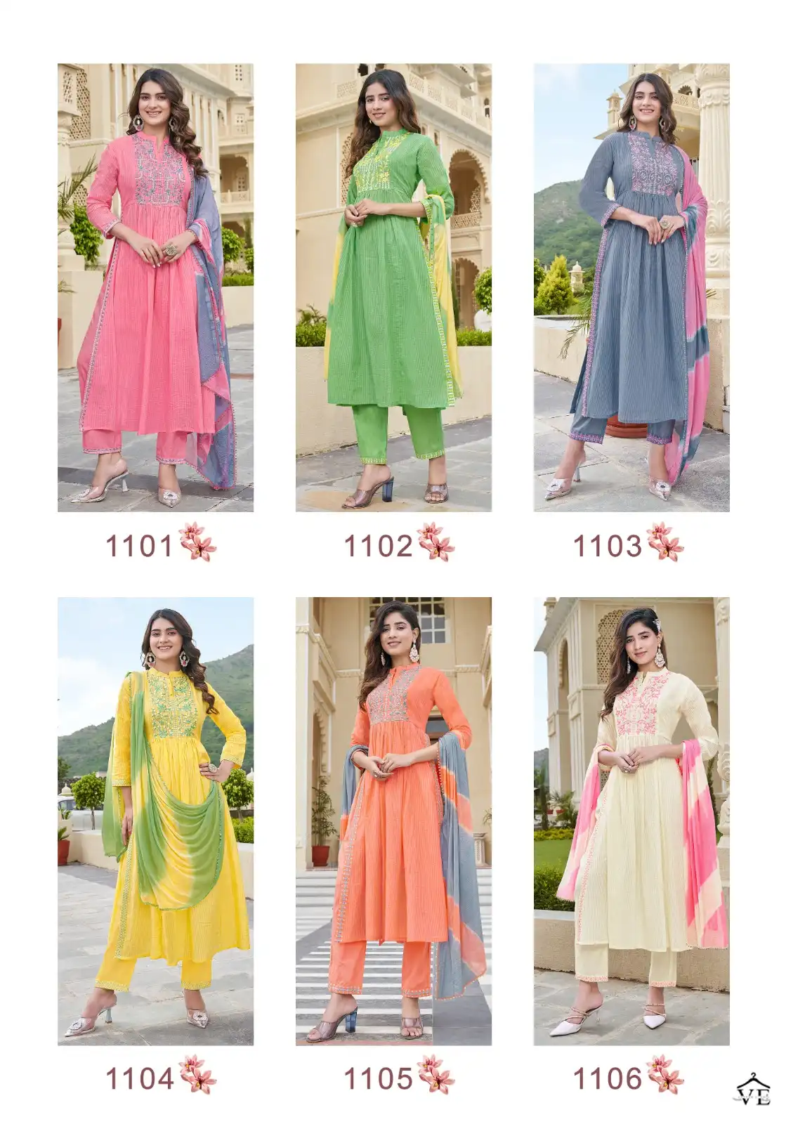 Pink Mirror Fairytales Naira Cut Pure Cotton Wholesale Designer Readymade Salwar Suit Catalog — Wholesale Salwar Suits, MPA wholesale from Surat — view 7
