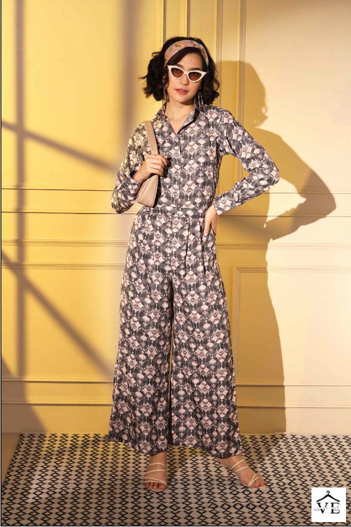 Shubhvastra Femella Vol 4 Platinum Crepe Wholesale Designer Co-Ord Set Catalog — Wholesale Kurtis, MPA wholesale from Surat — view 4