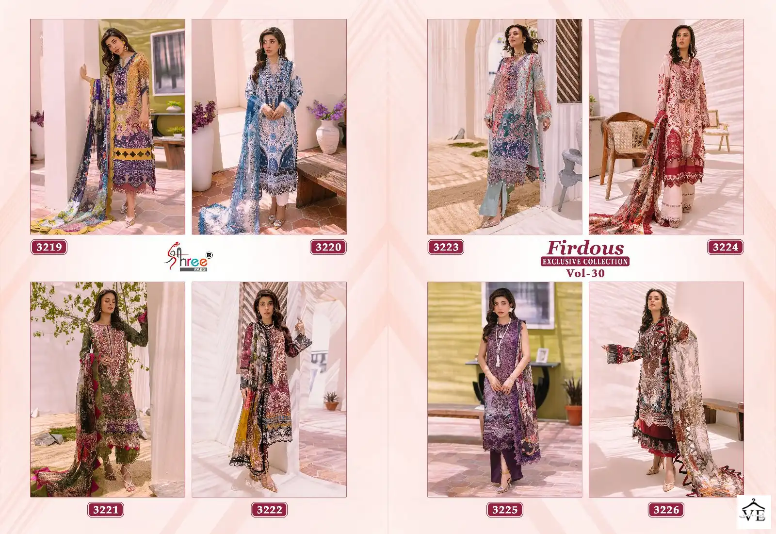 Shree Fabs Firdous Exclisve Collection Vol 30 Cotton Wholesale Fancy Pakistani Salwar Suit Catalog — Wholesale Salwar Suits, MPA wholesale from Surat — view 9