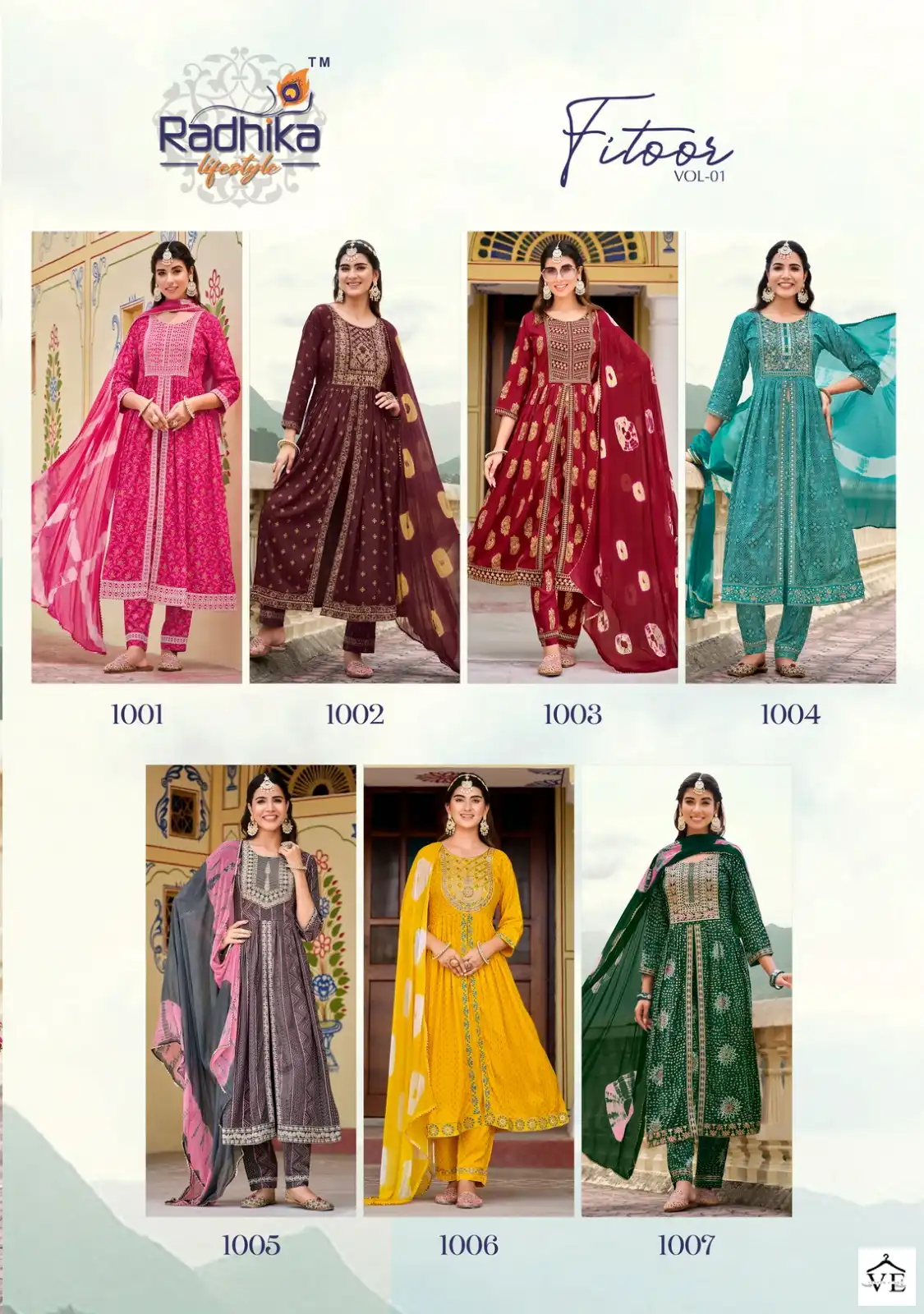Radhika Life Style Fitoor Vol 1 Rayon Wholesale Readymade Salwar Suit Catalog — Wholesale Salwar Suits, MPA wholesale from Surat — view 8