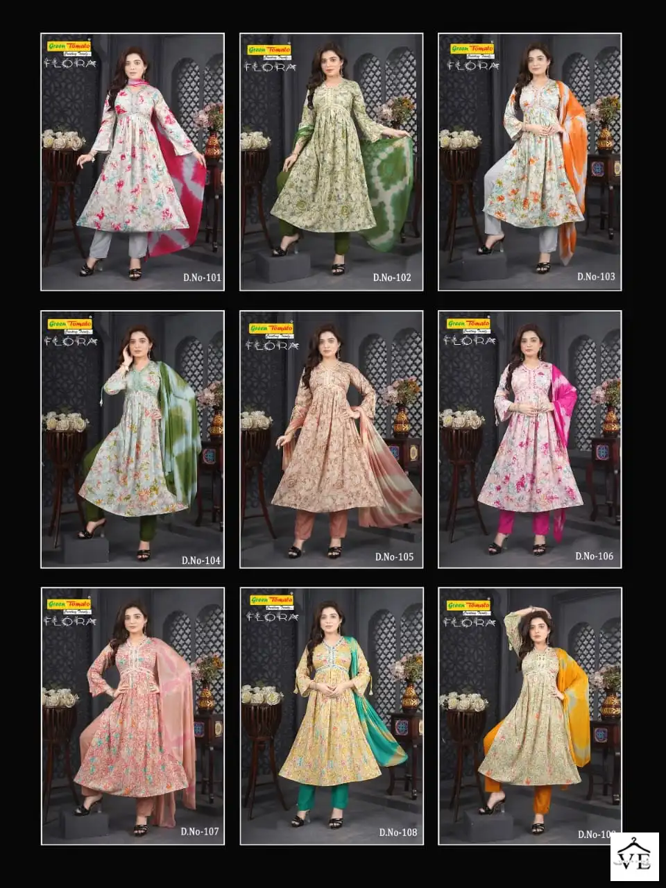 VE Flora Rayon Wholesale Readymade Suits Catalog — Wholesale Salwar Suits, MPA wholesale from Surat — view 10